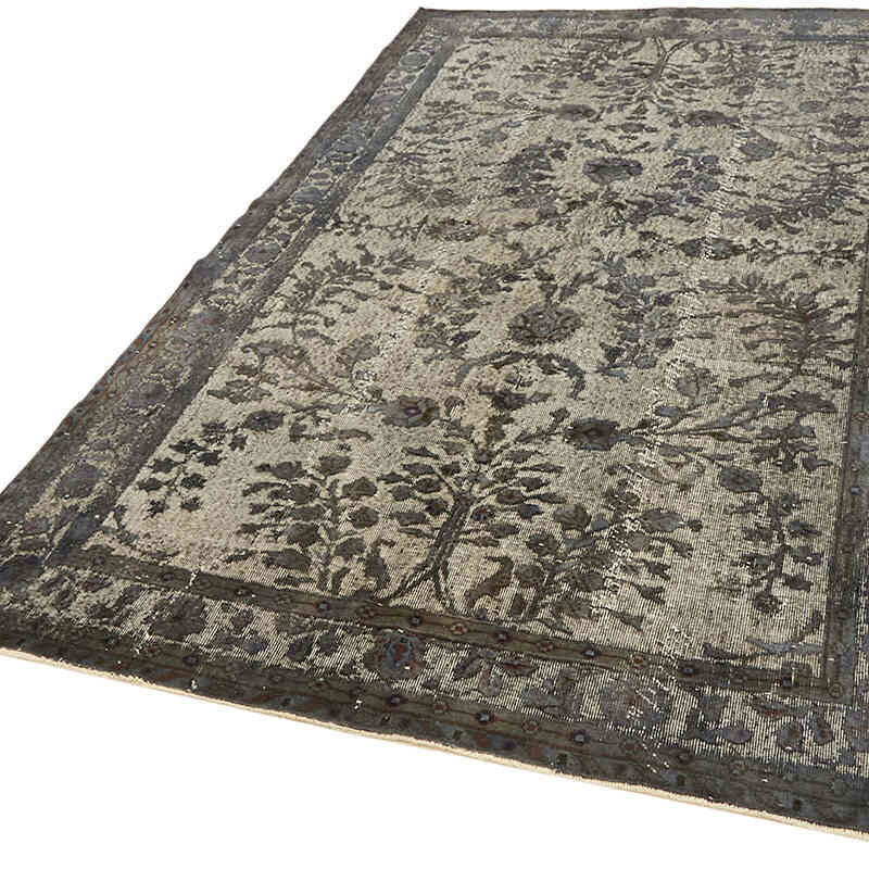 Hand Carved Over-Dyed Rug - 6'  x 9' 5" (72" x 113") - K0062495