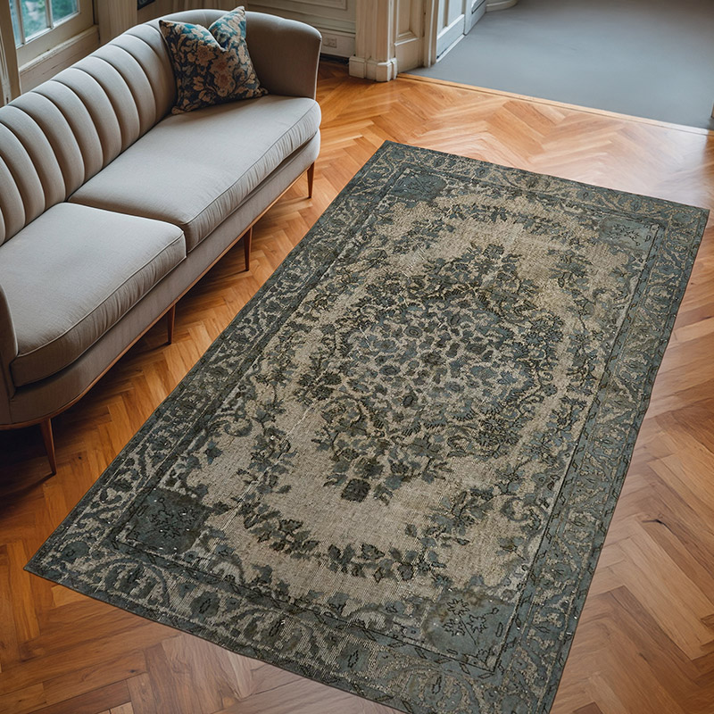 El Oyması Boyalı Halı - 165 cm x 274 cm - K0062496