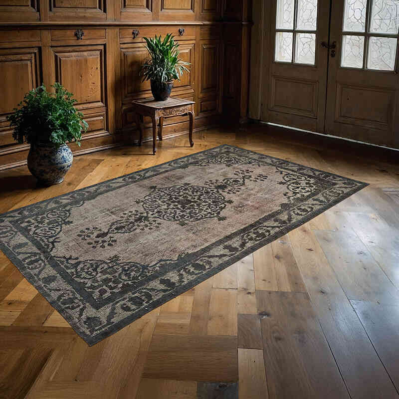 El Oyması Boyalı Halı - 158 cm x 267 cm - K0062497