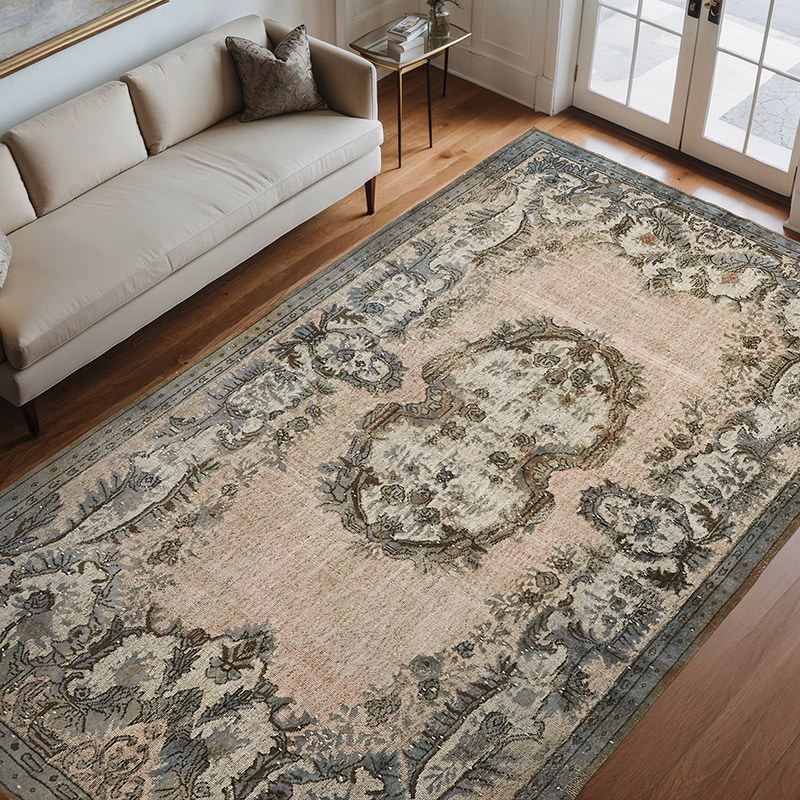 El Oyması Boyalı Halı - 210 cm x 326 cm - K0062499