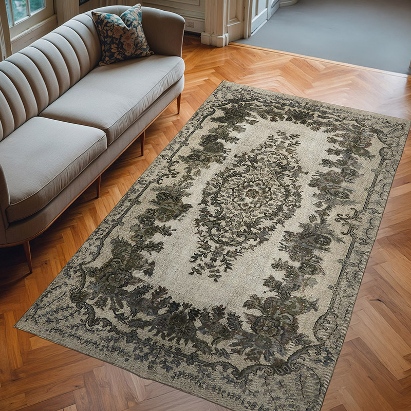 El Oyması Boyalı Halı - 181 cm x 292 cm - K0062500