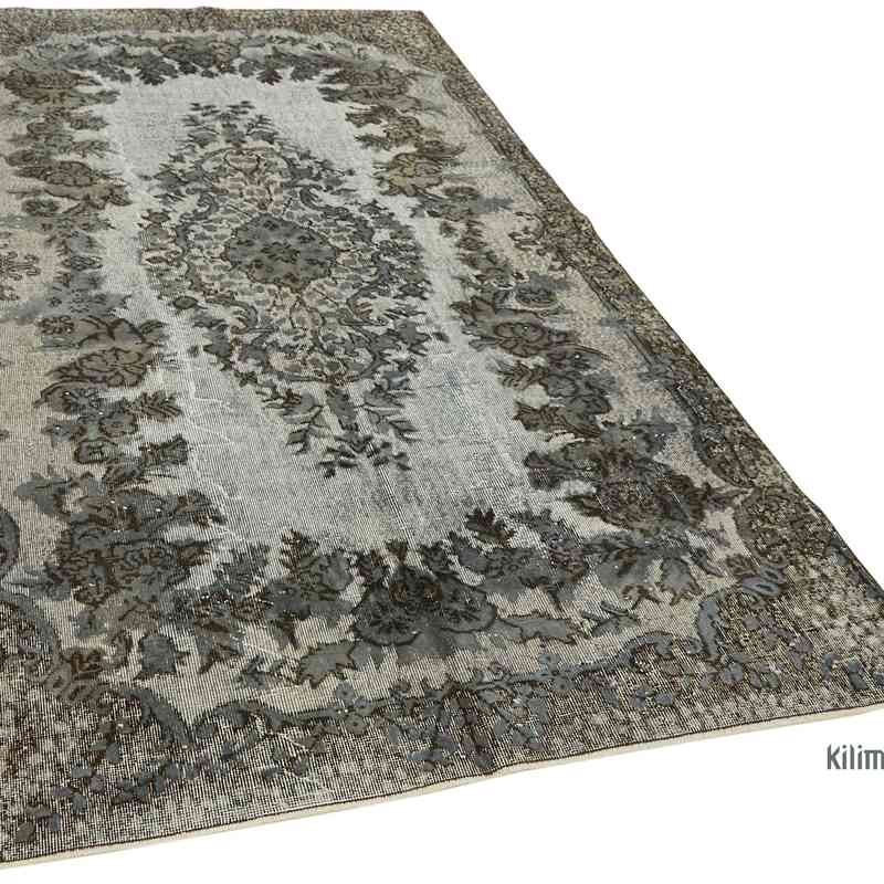 Hand Carved Over-Dyed Rug - 5' 6" x 9' 4" (66 in. x 112 in.) - K0062506