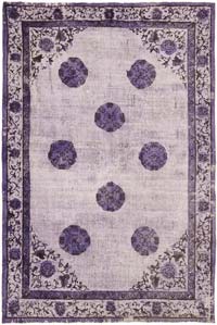 Hand Carved Over-Dyed Rug - 7' 1" x 10' 6" (85" x 126")