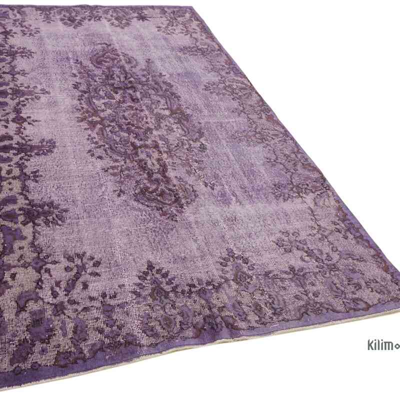 Hand Carved Over-Dyed Rug - 5' 4" x 9' 7" (64 in. x 115 in.) - K0062512