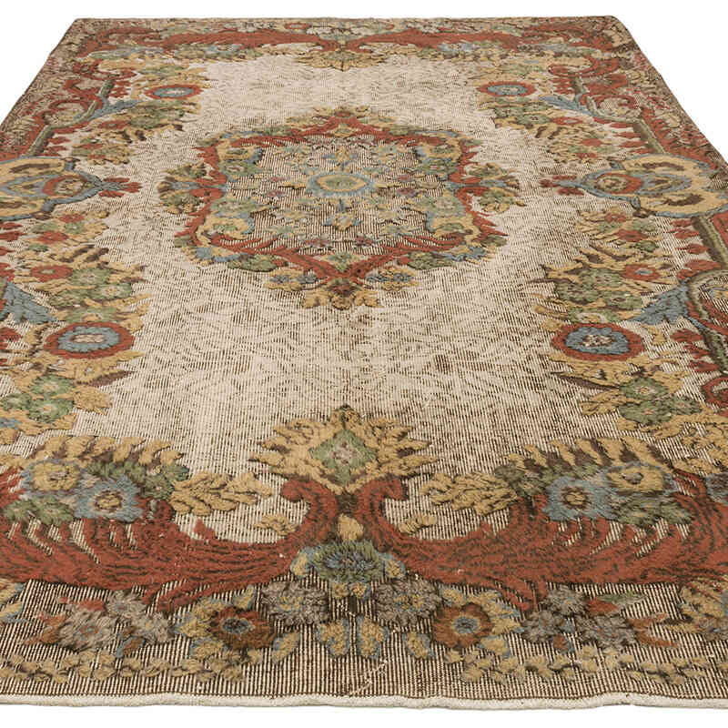 Alfombra Tallada a Mano Sobre Teñida - 180 cm x 292 cm - K0062514