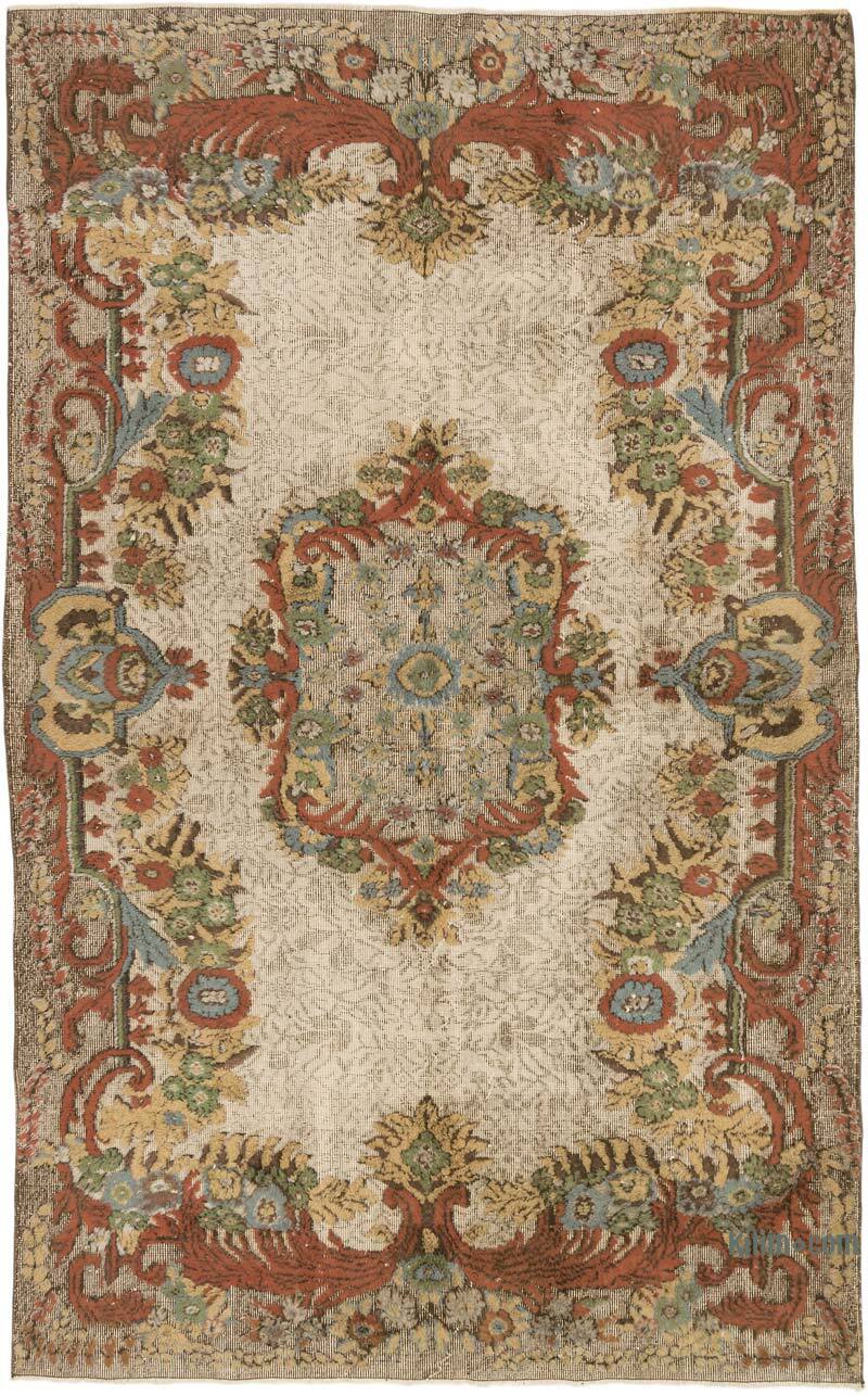 Alfombra Tallada a Mano Sobre Teñida - 180 cm x 292 cm - K0062514