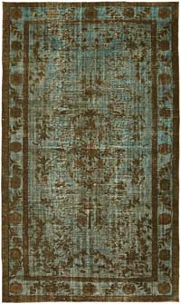 El Oyması Boyalı Halı - 204 cm x 334 cm