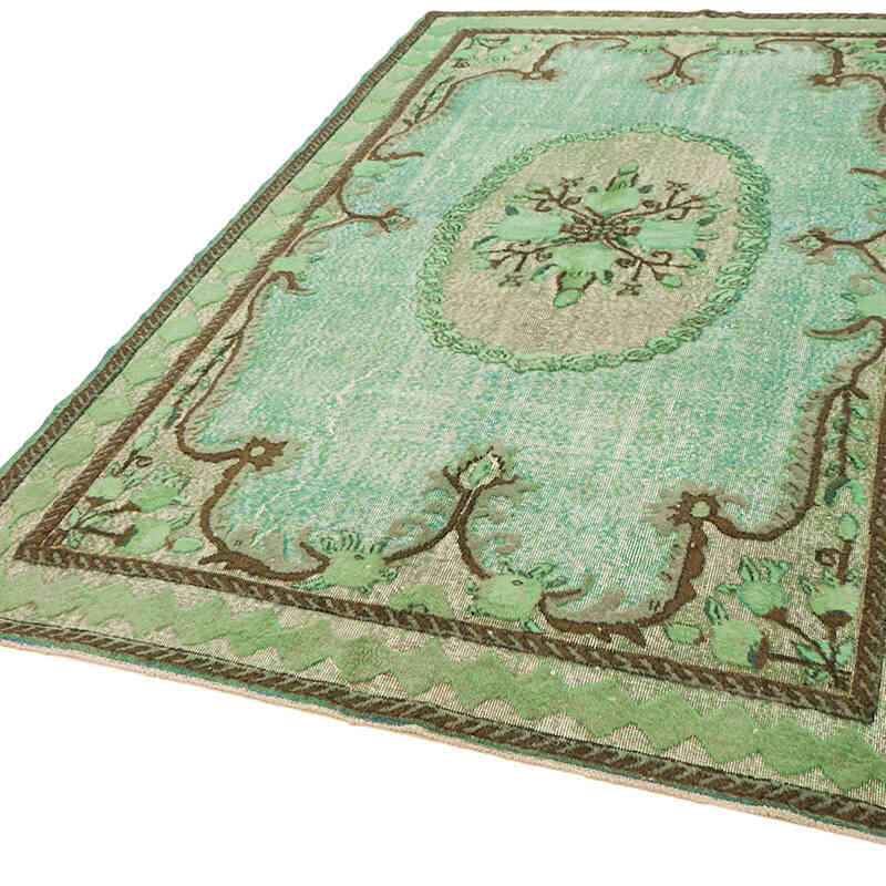 Alfombra Tallada a Mano Sobre Teñida - 205 cm x 313 cm - K0062523