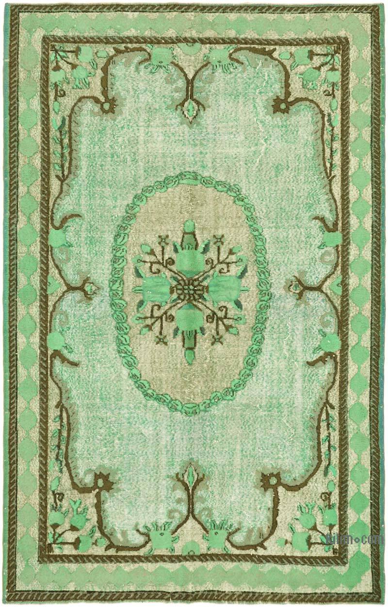 Alfombra Tallada a Mano Sobre Teñida - 205 cm x 313 cm - K0062523