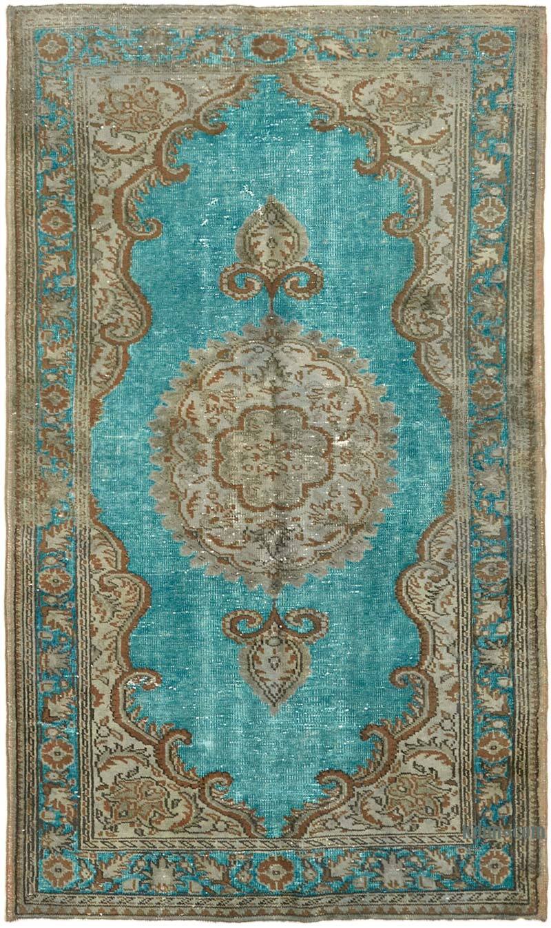 Hand Carved Over-Dyed Rug - 5' 1" x 8' 7" (61 in. x 103 in.) - K0062531
