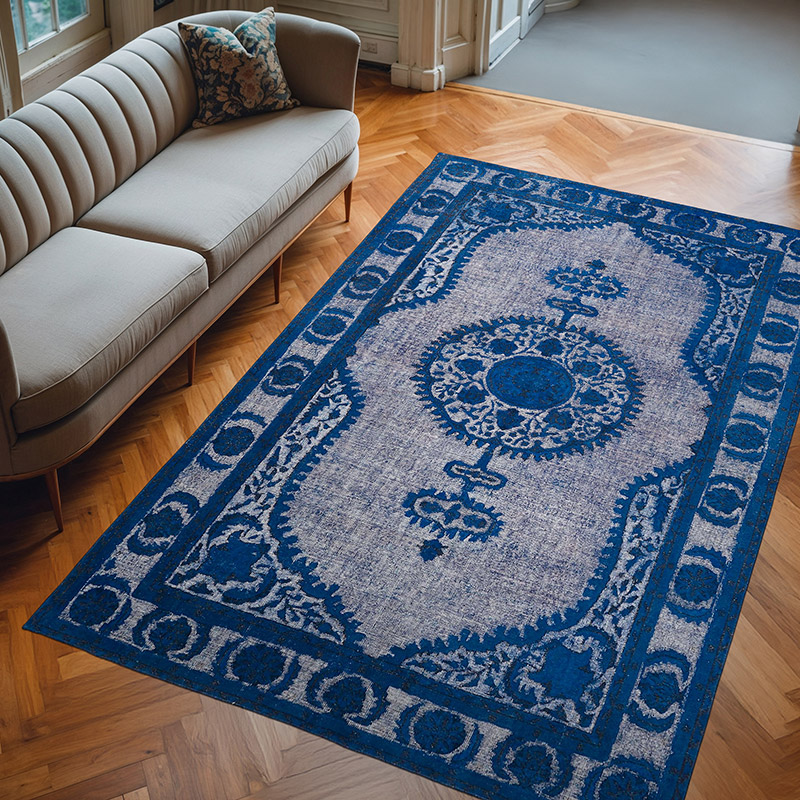 Alfombra Tallada a Mano Sobre Teñida - 208 cm x 315 cm - K0062533