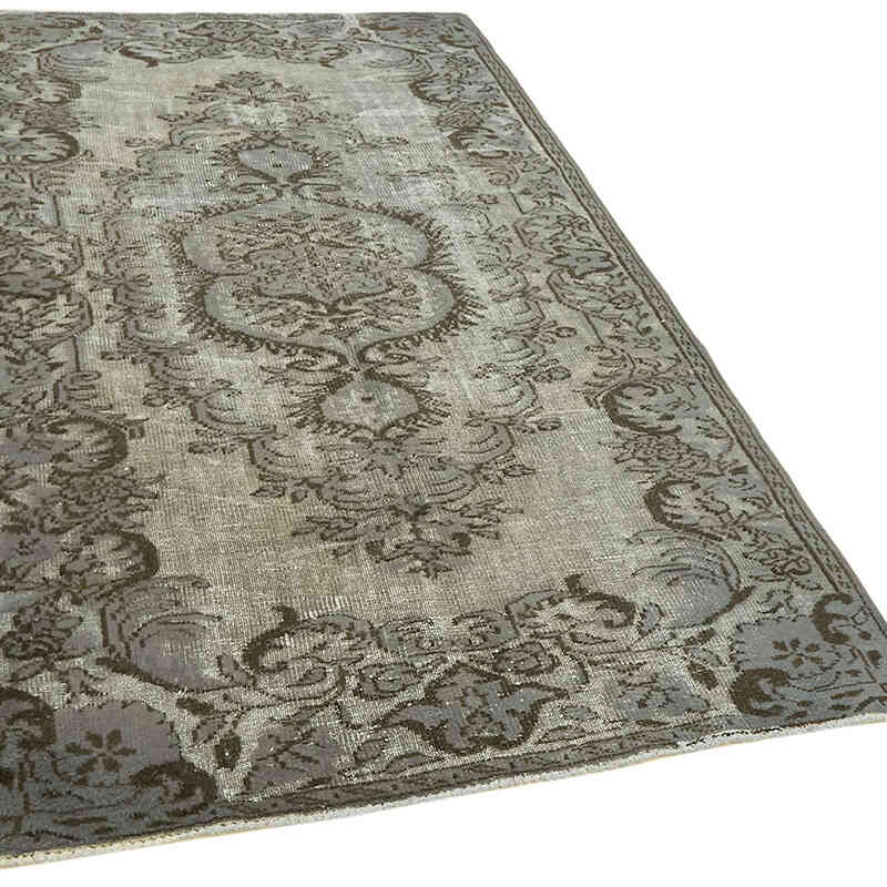 Hand Carved Over-Dyed Rug - 4' 10" x 7' 11" (58" x 95") - K0062539