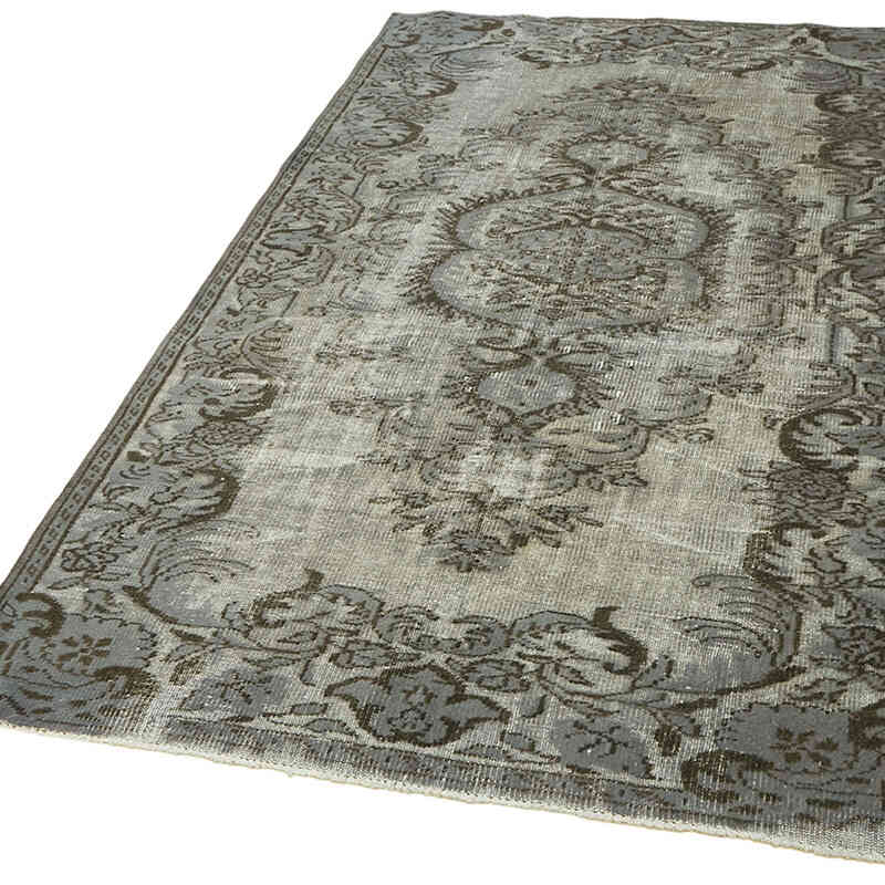 Hand Carved Over-Dyed Rug - 4' 10" x 7' 11" (58" x 95") - K0062539