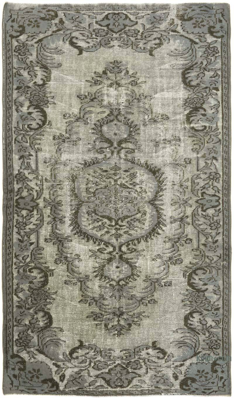 Hand Carved Over-Dyed Rug - 4' 10" x 7' 11" (58" x 95") - K0062539