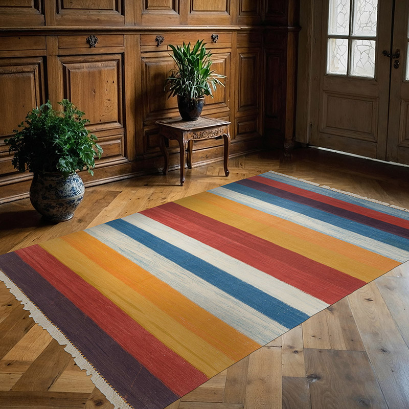 Nueva Alfombra Turca Kilim - 152 cm x 225 cm - K0062540