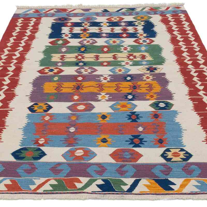 Yeni Kök Boya El Dokuma Kilim - 126 cm x 180 cm - K0062541