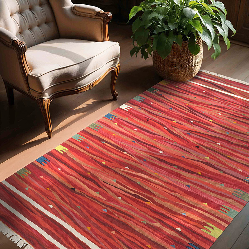 Yeni Kök Boya El Dokuma Kilim - 146 cm x 215 cm - K0062542