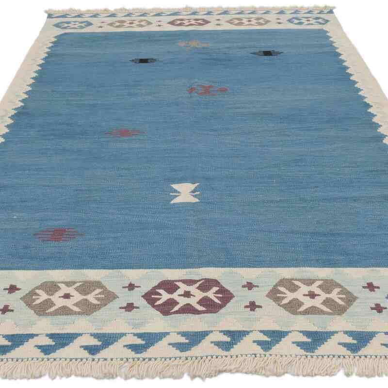 New Handwoven Turkish Kilim Rug - 5'  x 7' 8" (60" x 92") - K0062544