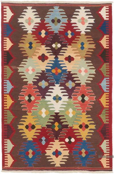 New Handwoven Turkish Kilim Rug - 4' 1" x 6' 2" (49 in. x 74 in.)