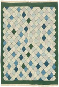 New Handwoven Turkish Kilim Rug - 4' 1" x 5' 9" (49" x 69")
