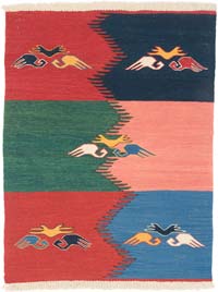 Yeni Kök Boya El Dokuma Kilim - 92 cm x 120 cm