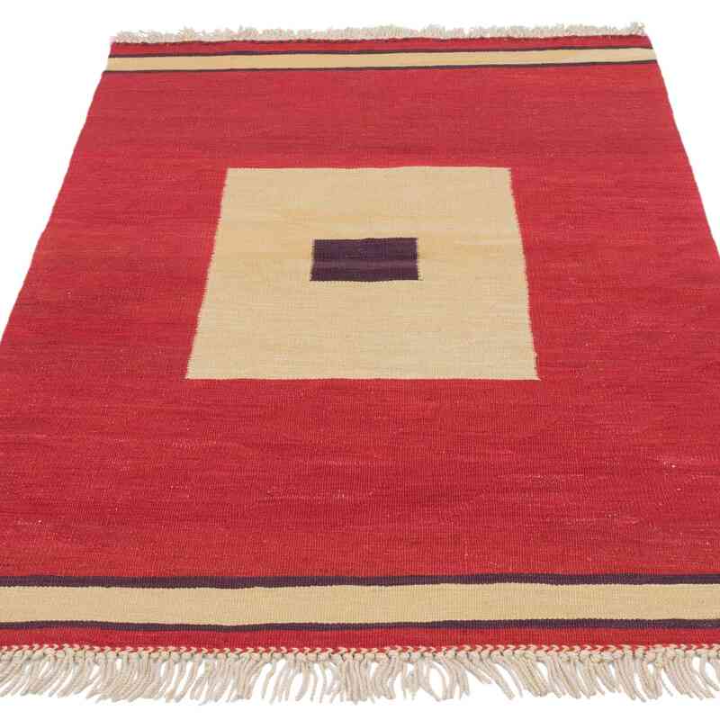 New Handwoven Turkish Kilim Rug - 3' 1" x 4' 4" (37" x 52") - K0062558