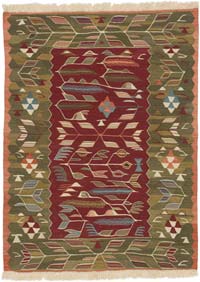New Handwoven Turkish Kilim Rug - 3'  x 4'  (36" x 48")