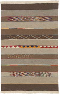 New Handwoven Turkish Kilim Rug - 2' 9" x 4' 2" (33" x 50")