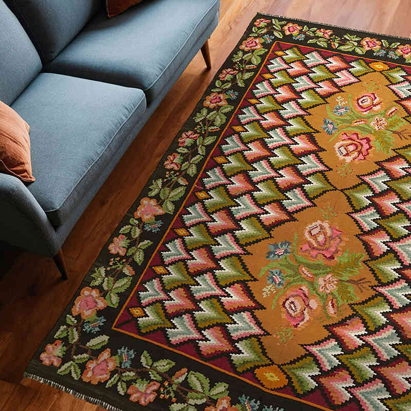 Alfombra Vintage Moldovan Kilim - 194 cm x 267 cm - K0062575