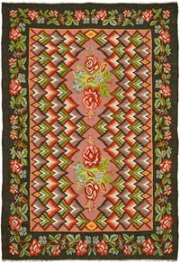 Vintage Moldova Kilimi - 194 cm x 272 cm