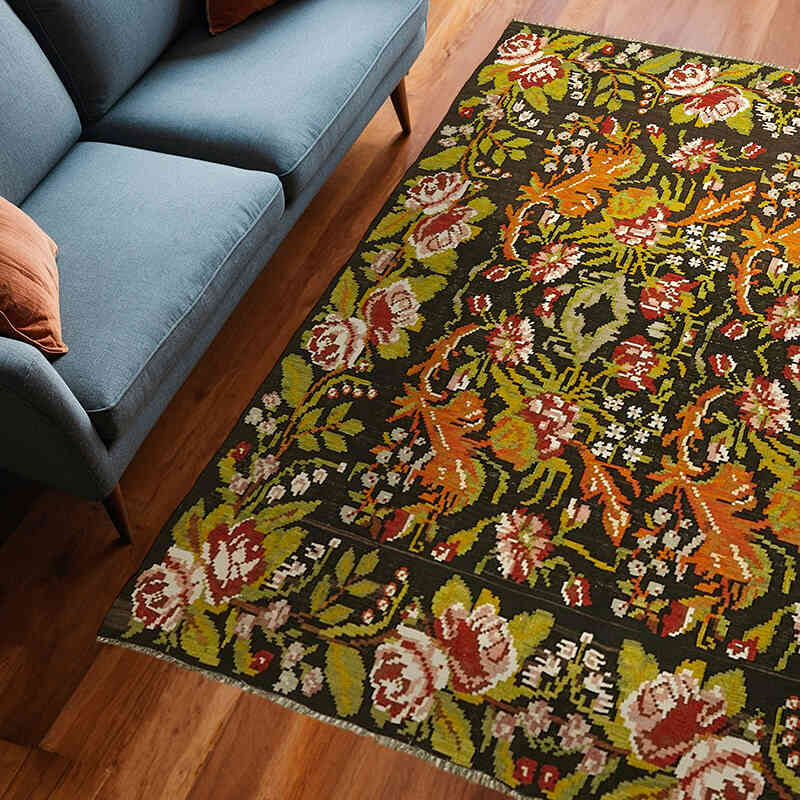 Alfombra Vintage Moldovan Kilim - 183 cm x 228 cm - K0062587