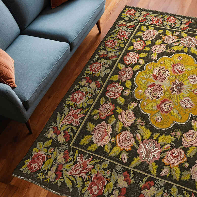 Alfombra Vintage Moldovan Kilim - 213 cm x 265 cm - K0062590