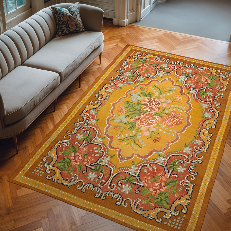 Alfombra Vintage Moldovan Kilim - 200 cm x 296 cm - K0062603