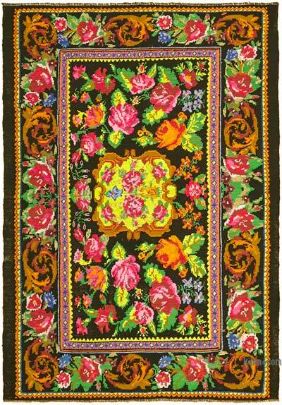 Vintage Moldova Kilimi - 189 cm x 260 cm