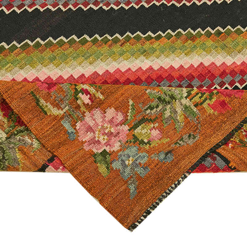Vintage Handwoven Moldovan Kilim Rug - 5' 5" x 8' 4" (65" x 100") - K0062611