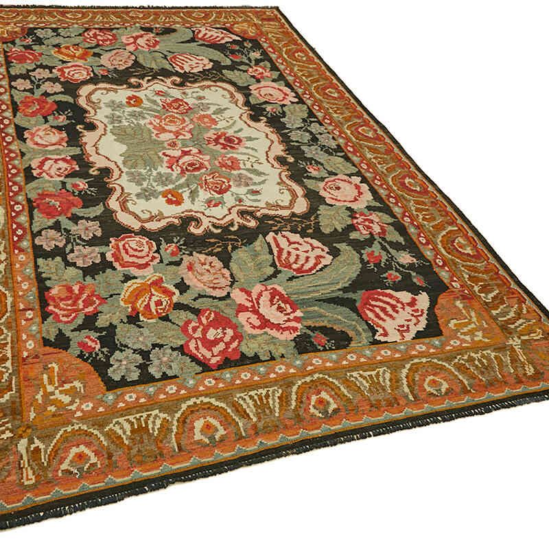 Alfombra Vintage Moldovan Kilim - 197 cm x 304 cm - K0062617