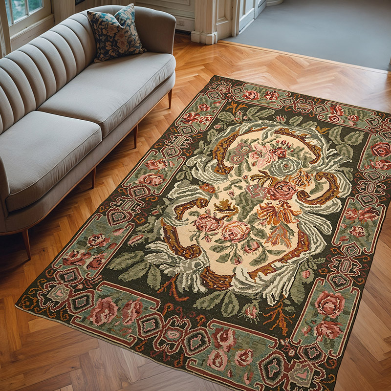 Vintage Moldova Kilimi - 196 cm x 293 cm - K0062634