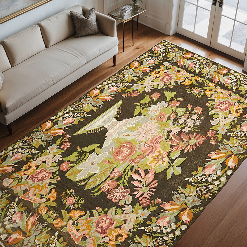Alfombra Vintage Moldovan Kilim - 208 cm x 327 cm - K0062635