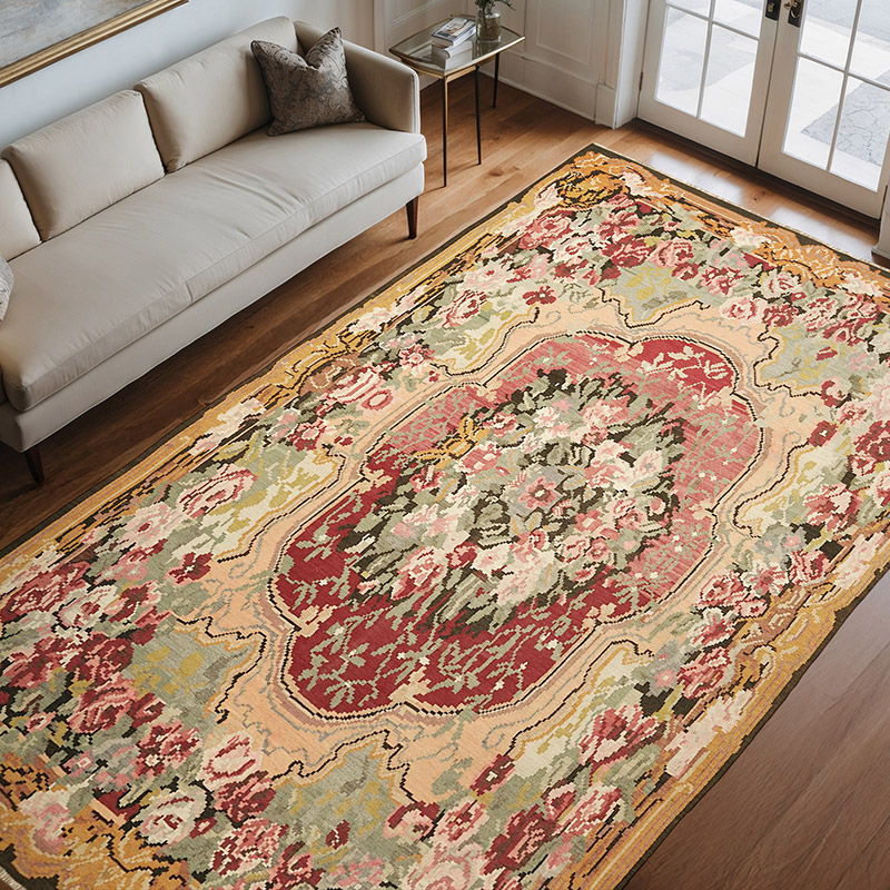 Alfombra Vintage Moldovan Kilim - 210 cm x 328 cm - K0062636