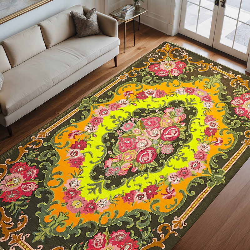 Alfombra Vintage Moldovan Kilim - 212 cm x 341 cm - K0062654