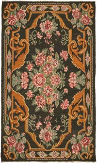 Vintage Handwoven Moldovan Kilim Rug - 5' 3" x 9' 6" (63" x 114")