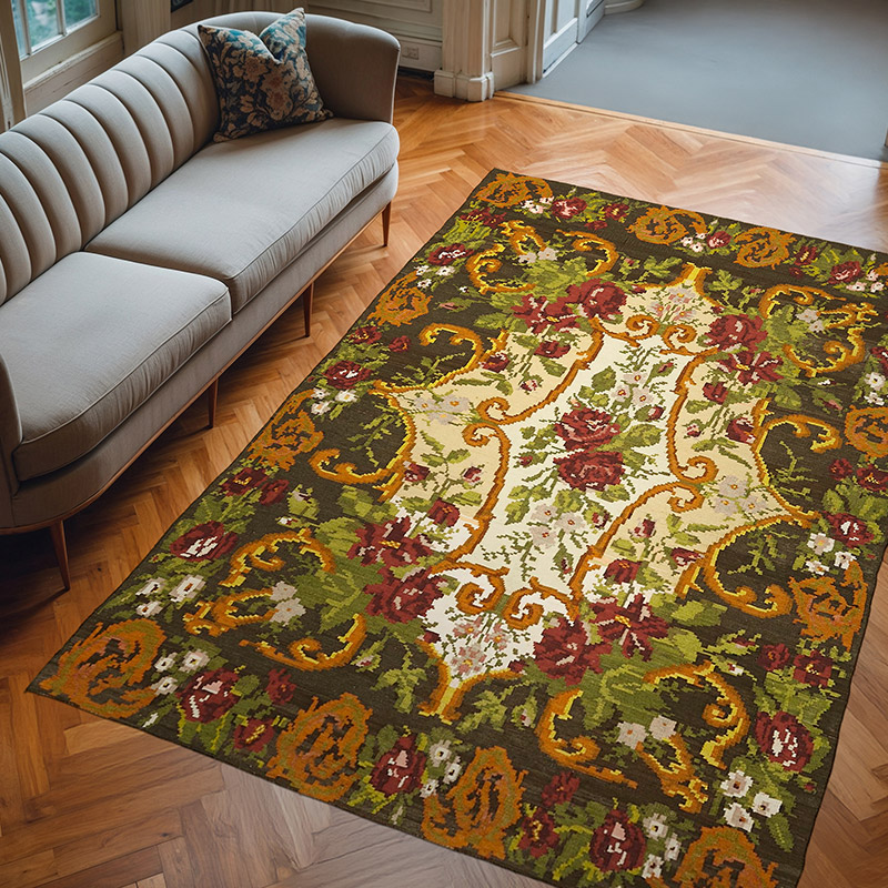 Alfombra Vintage Moldovan Kilim - 202 cm x 290 cm - K0062681