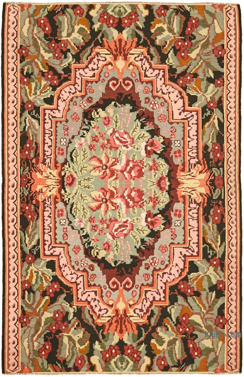 Vintage Handwoven Moldovan Kilim Rug - 6'  x 9' 1" (72" x 109") - K0062687