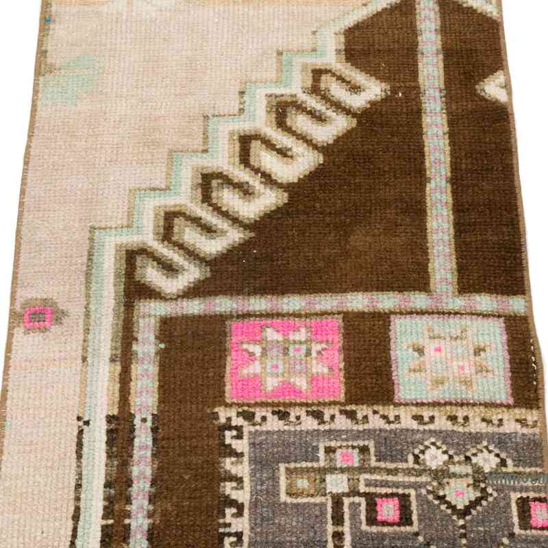 Alfombra Vintage Turca Anudada a Mano - 53 cm x 87 cm - K0062695