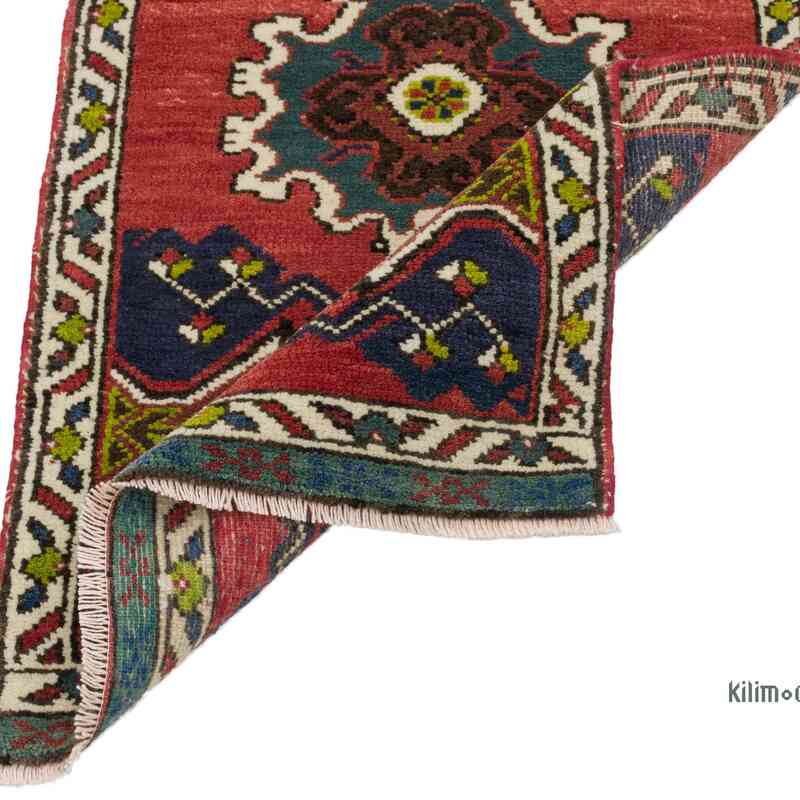 El Dokuma Vintage Halı - 51 cm x 98 cm - K0062701