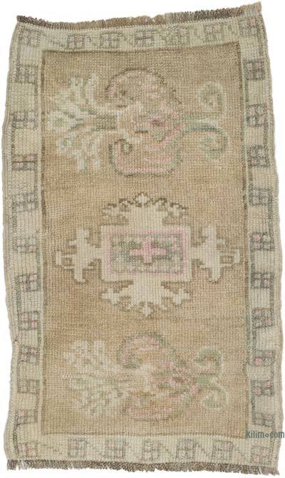 Vintage Turkish Hand-Knotted Rug - 1' 10" x 3' 1" (22 in. x 37 in.)