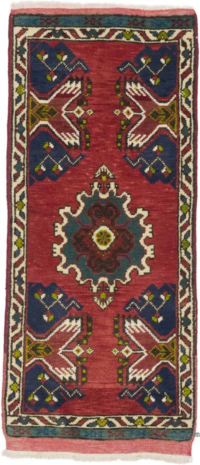 Vintage Turkish Hand-Knotted Rug - 1' 8" x 3' 8" (20 in. x 44 in.)