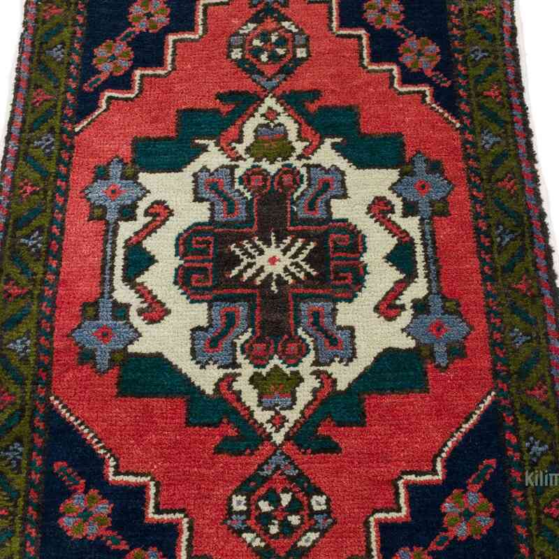 Alfombra Vintage Turca Anudada a Mano - 59 cm x 108 cm - K0062717