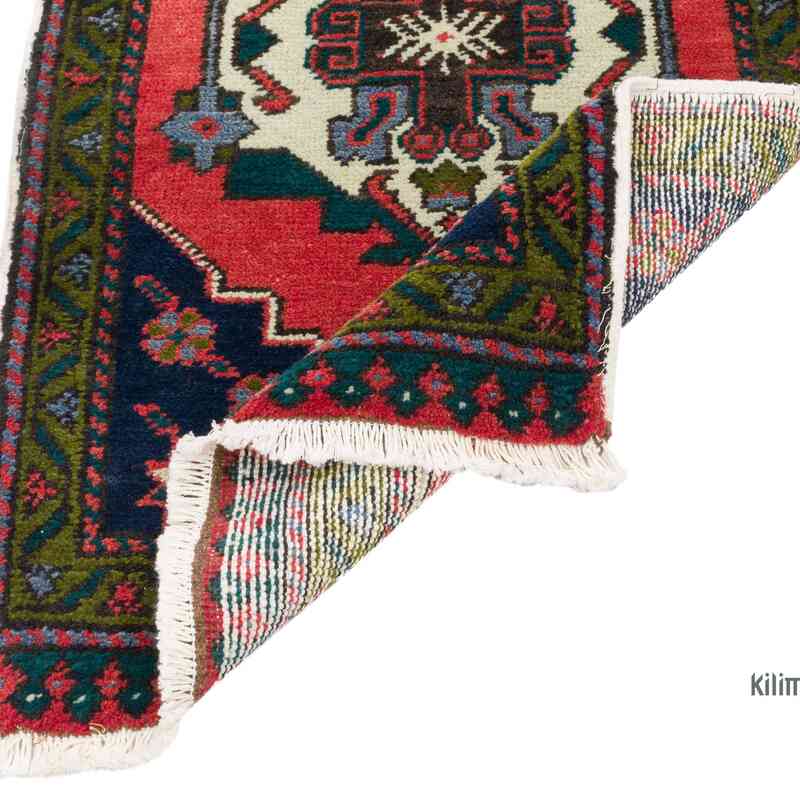 Alfombra Vintage Turca Anudada a Mano - 59 cm x 108 cm - K0062717