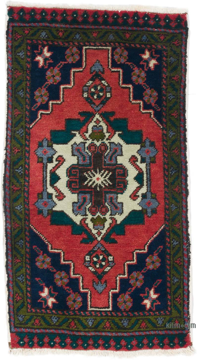 Alfombra Vintage Turca Anudada a Mano - 59 cm x 108 cm - K0062717